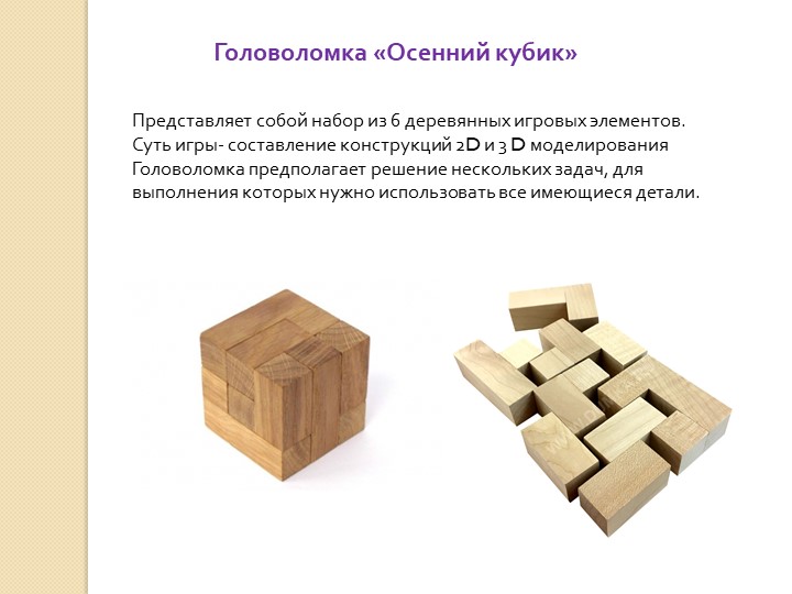 Инновационная площадка «Мир головоломок»